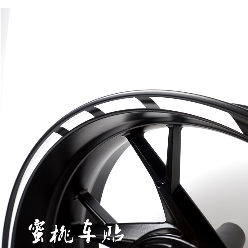 春风 黄龙摩托车改装 17寸 轮毂贴 轮毂贴花 钢圈 字母 反光贴纸