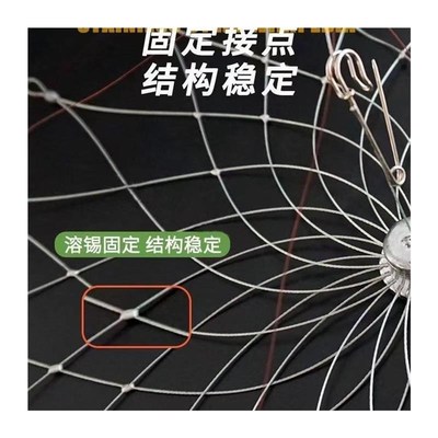 新款钢丝自动开合户外垂钓螃蟹笼专用钓螃蟹套装龙虾河蟹捕蟹神器