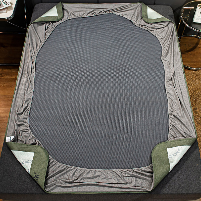 凉席夏季印花冰丝席床笠三件套软席子夏天家用可水洗折叠冰藤席,床上用品,冰丝席,淘宝优惠券,粉丝福利购,淘宝优惠卷