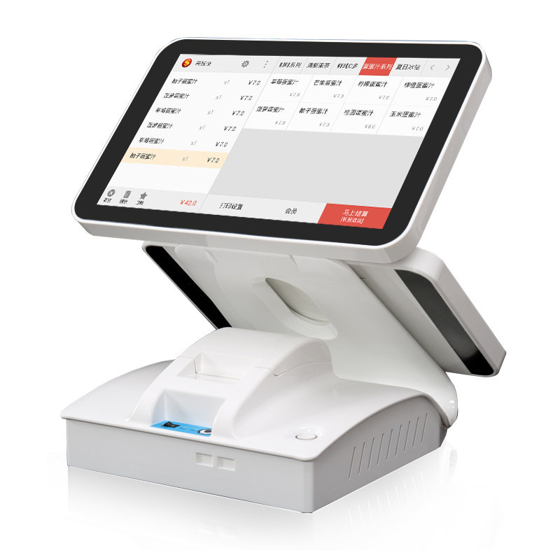 来钱快超市专用收银机一体机便利店母婴店收款机扫码收银水果店小