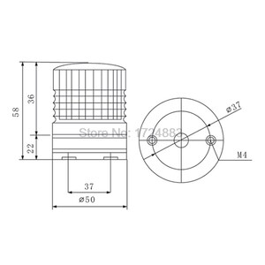 Three colour Strobe Signal Warning light LTA5002 12V 24V Ind