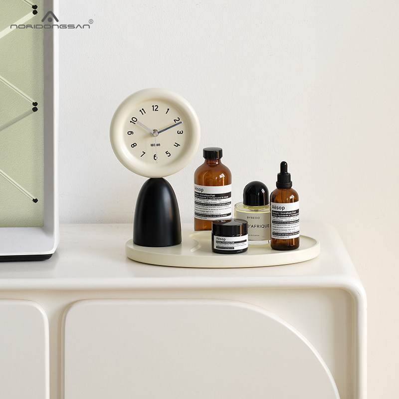屋准家居奶油风时钟桌面摆件客厅玄关收纳托盘装饰品个性高级座钟,家居饰品,座钟,淘宝优惠券,粉丝福利购,淘宝优惠卷