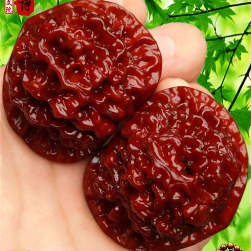 进口品质文玩桃核一物一图机刷包浆玉化野生官帽四座楼狮子头手搓