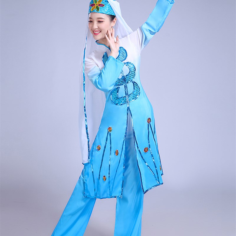 现货速发东乡族撒拉族回族舞蹈服装女成人宁夏少数民族穆斯林节日