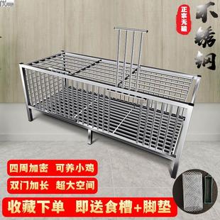 厂家直销 不锈钢鸡鸭笼鸽笼兔笼宠物笼家用B大号加密加厚养殖笼