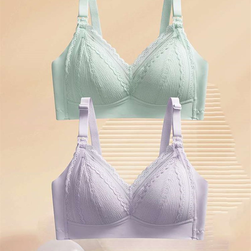 孕妇哺乳内衣聚拢防下垂夏季薄款怀孕期专用产後哺乳W文胸大尺码
