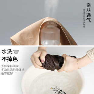 益禾堂奶茶餐饮店专用围裙定制x印logo店名棉质厨房肩背带的工作