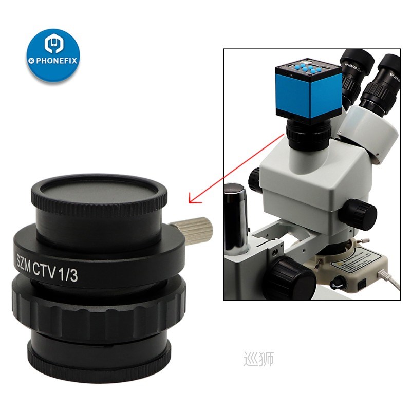 PHONEFIX SZMC TV1/2 TV1/3 CTV Adapter 0.5X 0.35X 1X C-mount
