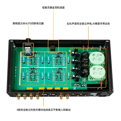 2021款升级版金嗓子C3850 真正全平衡 甲类HIN-END 前级放大器音