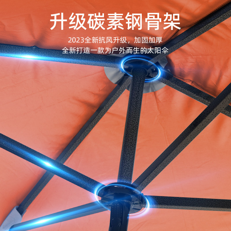 现货遮阳伞太阳伞大型户外商用摆摊大雨伞四方伞S大号庭院定制广