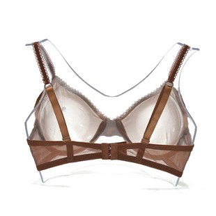 through Women 新品 see Hollow bra sexy New gauze mesh