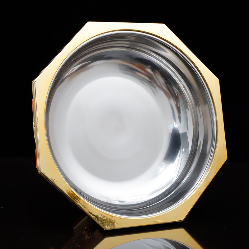 西藏家用果碟藏式果盘水果糖果碟水果供盘八M瑞物图案供佛果盘摆