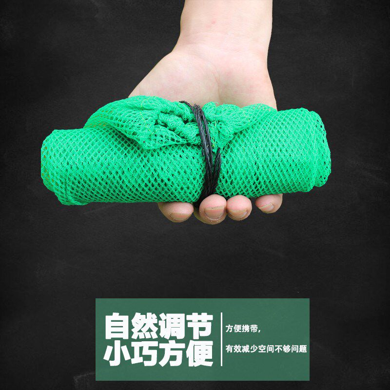 折叠手提鱼袋养鱼装鱼小袋鱼护网兜龙虾网代网袋子尼龙编织新品