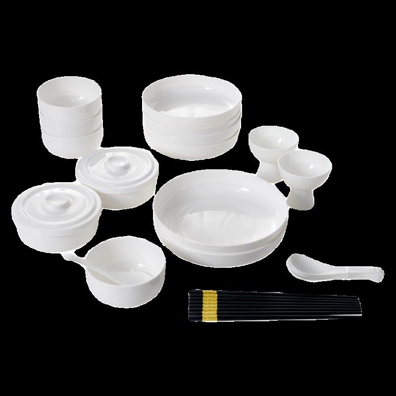 高颜值家用中式乔迁碗碟餐具套装碗盘家用骨瓷餐具套装简约,餐饮具,餐具瓷器套装,淘宝优惠券,粉丝福利购,淘宝优惠卷