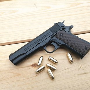 厂家1 热卖 2.05合金帝国M1911金属枪模型仿真儿童玩具枪抛壳手抢