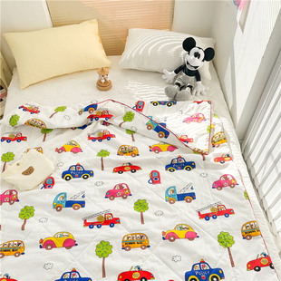 儿童夏被全棉夏凉被幼儿园薄被子夏季 纯棉空调被宝宝被芯可机洗