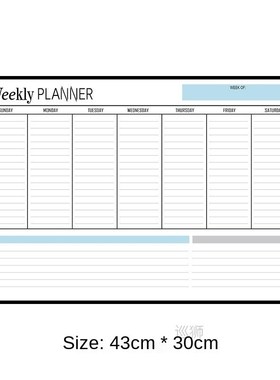 Whiteboard Rewritable Calendar Sticker Set Weekly And Monthl