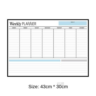 Whiteboard Rewritable Calendar Sticker Set Weekly And Monthl