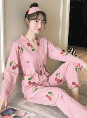 月子服哺乳睡衣春秋款夏季宽松产后孕妇和服女喂奶怀孕期两件套装