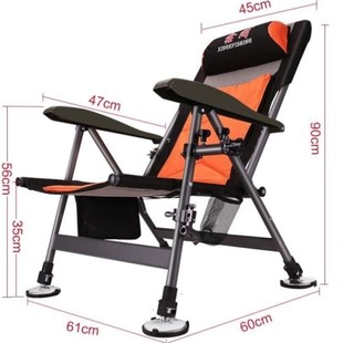 多功能钓金升降台钓椅子铝合椅全 椅p可携式 欧鱼折叠钓式 新品