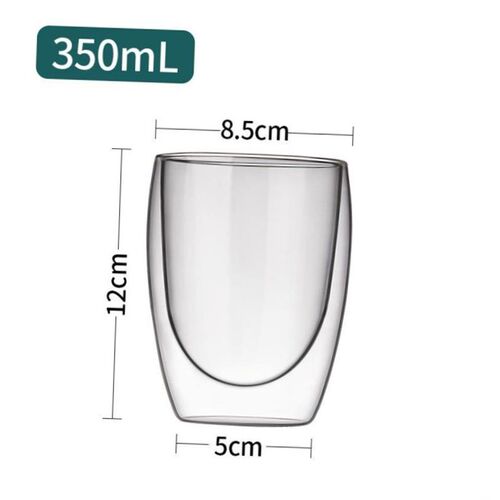小众高货Water glass mug Coffee Cup Heat-resistant Double Han
