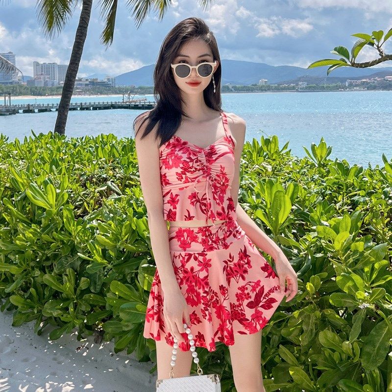 泳衣女大码分体裙式三件套高级感宽松罩衫遮肚显瘦微胖泡温泉泳装,运动/瑜伽/健身/球迷用品,分体泳衣,淘宝优惠券,粉丝福利购,淘宝优惠卷