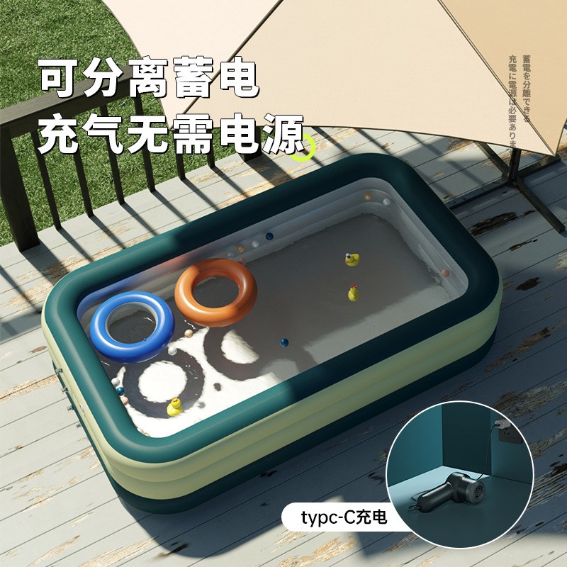充气游泳池家用少儿大型户外家庭小孩加厚婴儿折叠宝宝戏水池