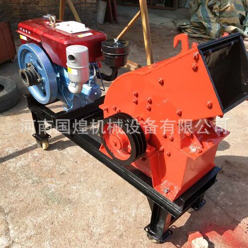 石灰石锤式破碎机 300*400型锤式碎石机M 锤式制沙机 小型锤破
