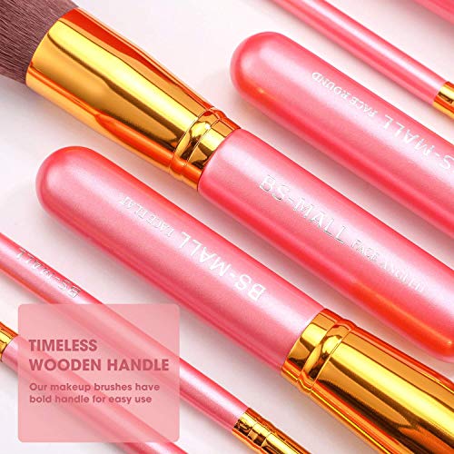 新品BS-MALL New 14 Pcs Makeup Brushes Premium Synthetic Kabu