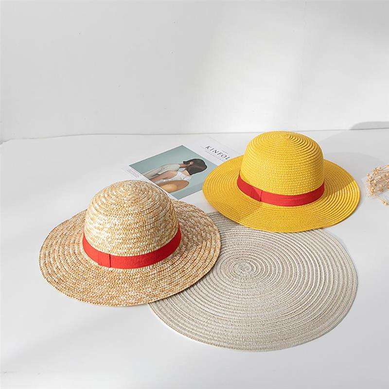 极速Luffy Straw Hat Anime Cartoon Sunscreen Straw Hat Japane