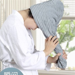 干发帽子女双层加厚超强吸水速干包头巾不掉毛擦头发神器成人浴帽