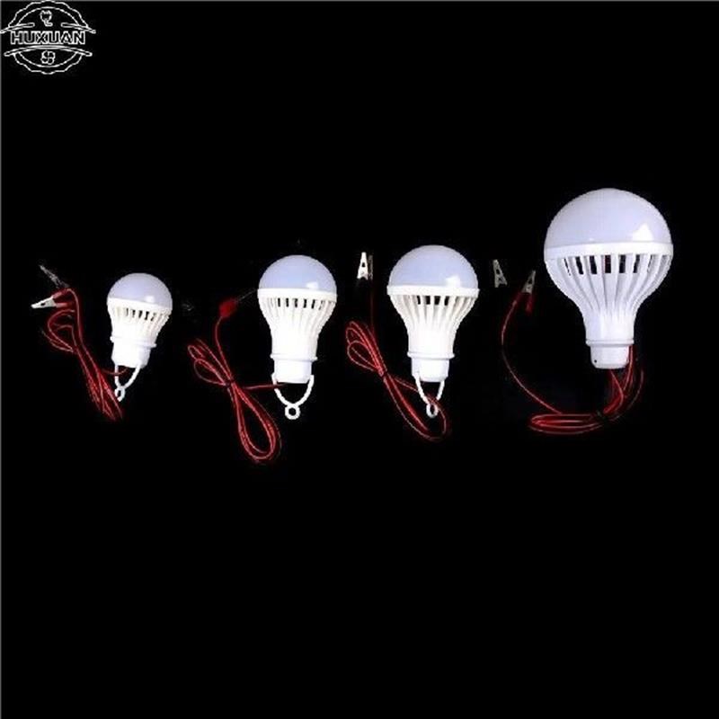 Lamp Dc 12V Portable Led Bulb 3W 5W 7W 9W 12W E27 White