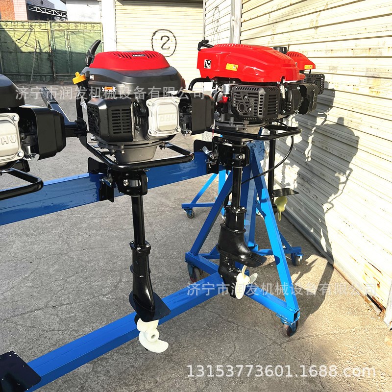 小型船只多档位船外机 风冷四冲程挂机 立式船用推进器