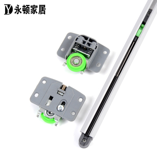 轻型衣柜c推拉门滑轮配件阻尼缓冲器衣柜家具移门轨道橱柜小移门