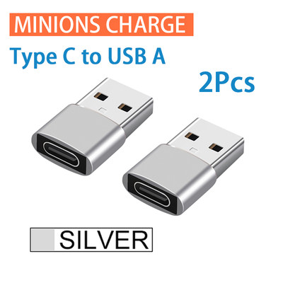 极速2Pcs USB To Type C OTG Adapter USB USB-C Male To Micro U