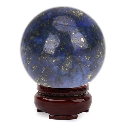 20mm Natural Lapis Lazuli Crystal Ball Healing Sphere with S