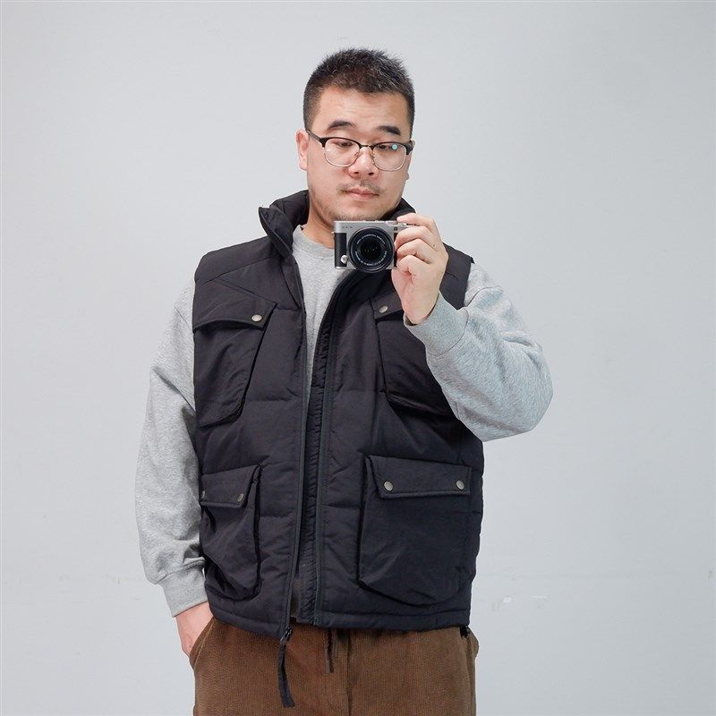 民生铺子高端工装立领羽绒马甲男纯色休闲宽松冬季多口袋休闲外套,男装,常规马甲,淘宝优惠券,粉丝福利购,淘宝优惠卷