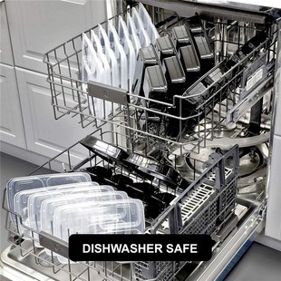 10Pcs Meal Prep food Containers Plastic Reusable Bento Box S