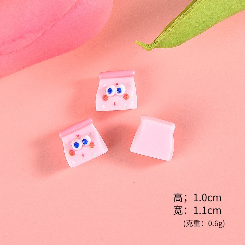 卡通树脂配件可爱大眼精灵 diyC奶油胶手机壳咕卡材料头绳饰品配