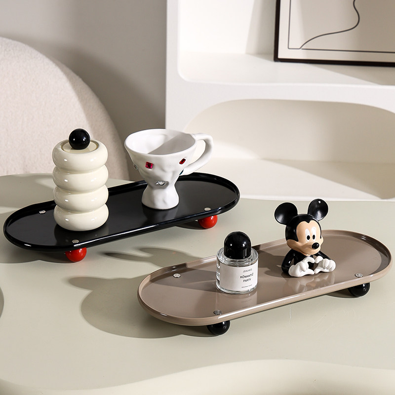 新款高颜值茶盘家用客厅茶几椭圆形托盘放茶杯杯子水杯桌面收纳盘,家居饰品,香薰托盘,淘宝优惠券,粉丝福利购,淘宝优惠卷