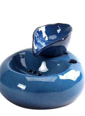 创意客厅小型迷你流水摆件陶瓷循环水办公室桌面加湿器招财装饰品