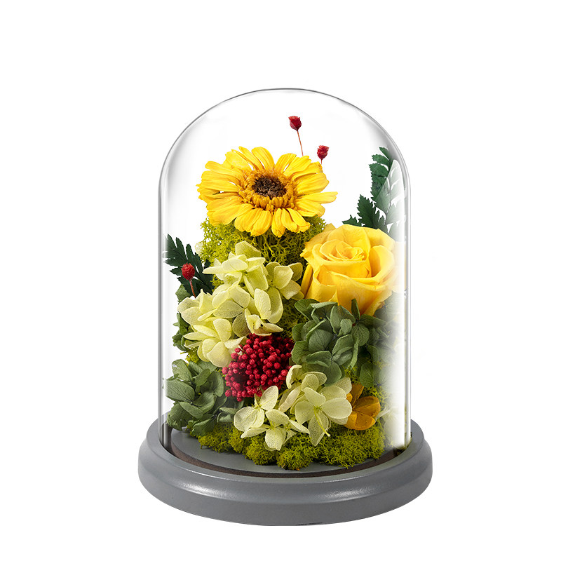 joyflower向日葵永生太阳干花生日礼物盒 新年跨年送女生朋友闺蜜