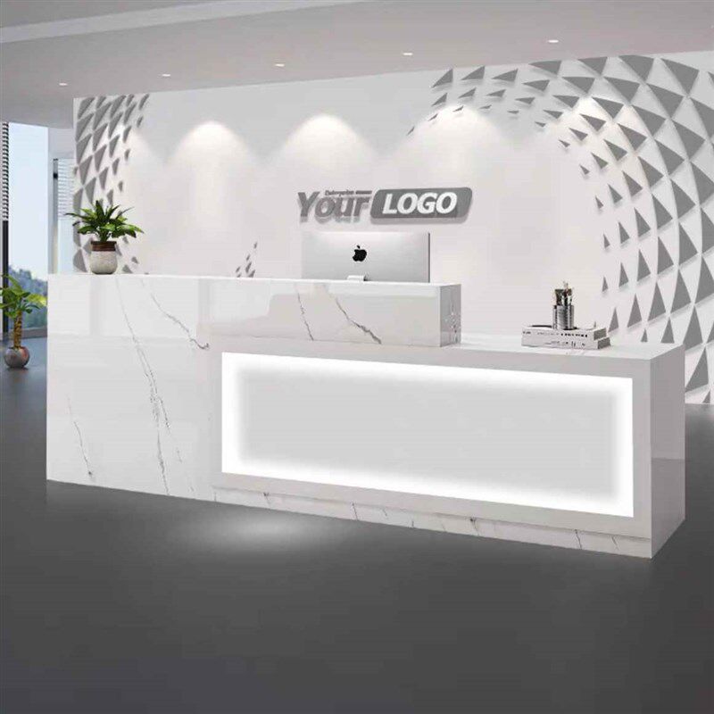 收银台吧台简约现代公司前台接待台小型商用台球厅饭店奶茶店柜台