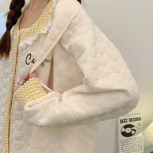 大码200斤孕妇睡衣秋冬款孕期纯棉可外穿春秋季加厚空气棉月子服