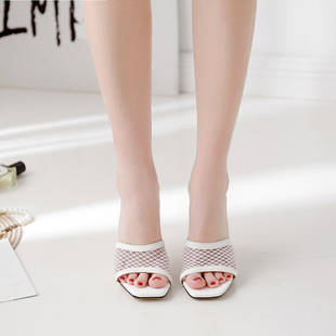 American Roman High Euro heels white 推荐 slippers sandals