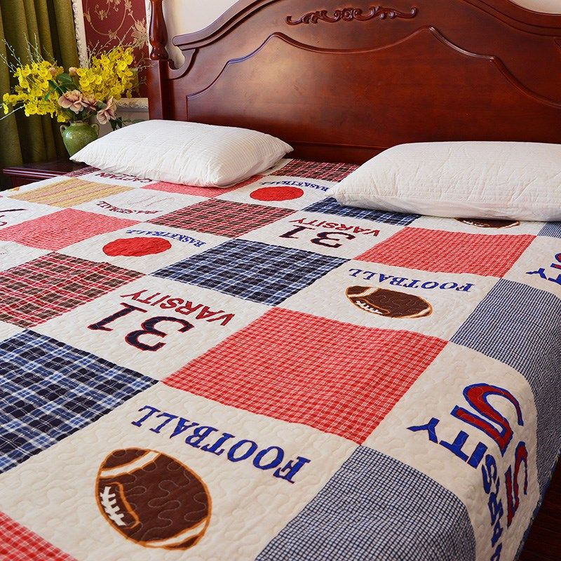 【新款】纯棉纱布床盖单件双面两用夹棉床单榻榻米全棉绗缝防滑单,床上用品,床盖,淘宝优惠券,粉丝福利购,淘宝优惠卷