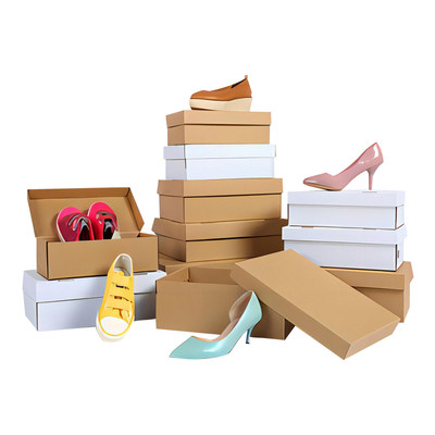 鞋盒收纳摺叠纸盒包装订制纸箱子空盒家用室内宿舍鞋盒定制定做