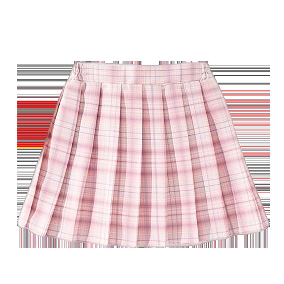 推荐Girls School Uniform Pleated Skirts High Waist A-Line Pl 童装/婴儿装/亲子装 连衣裙 原图主图