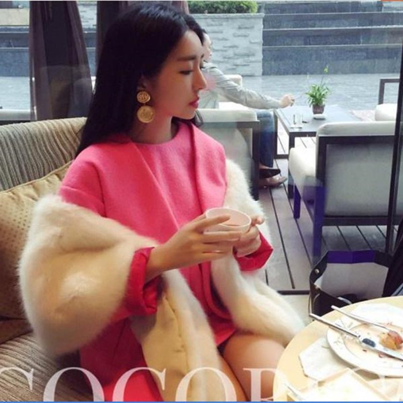 仿皮草毛披肩2021新款新娘结婚C纱礼服保暖披风旗袍斗篷女秋冬加
