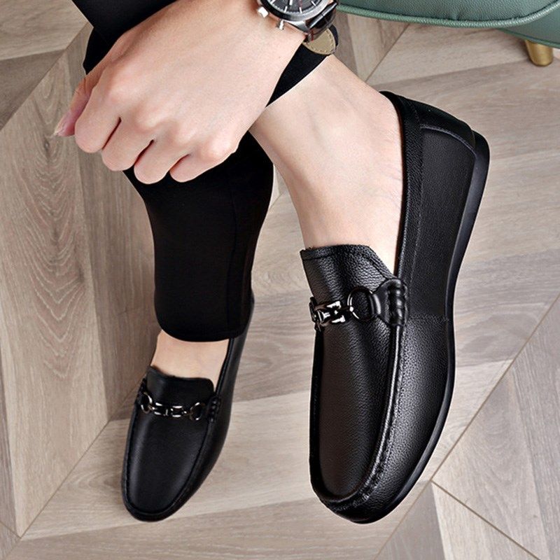 时尚百搭大码休闲皮鞋加大特大号49开车48软底47一脚蹬46单鞋男45,流行男鞋,乐福鞋（豆豆鞋）,淘宝优惠券,粉丝福利购,淘宝优惠卷